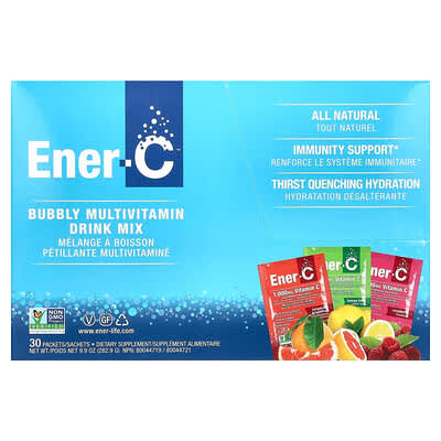 Effervescent Multivitamin Drink Mix, Variety Pack, 30 Packets, 9.9 oz (282.9 g)