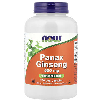 Женьшень Panax, 500 mg, 250 вегетарианских капсул
