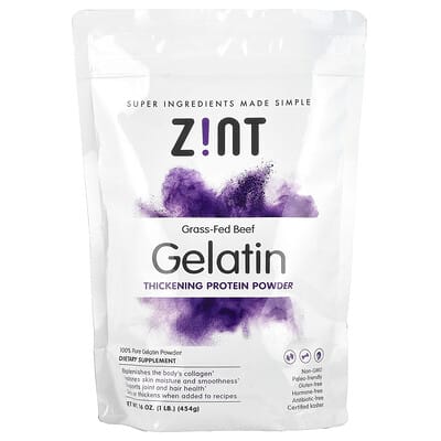 Gelatin Thickening Protein Powder, Grass-Fed Beef, 16 oz (454 g)