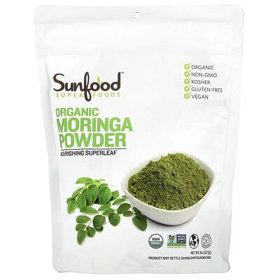 Organic Moringa Powder, 8 oz (227 g)