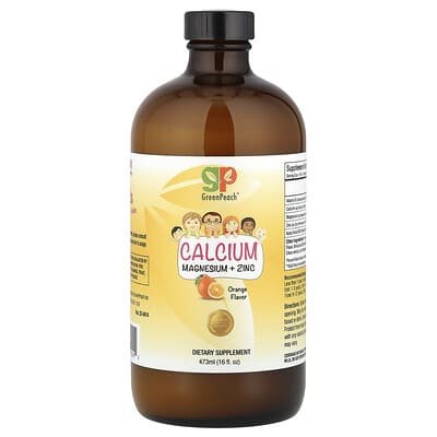 GreenPeach кальций, магний + цинк Orange 16 fl oz (473 ml)