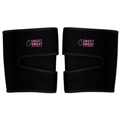 Sweet Sweat®,  Thigh Trimmers, Medium, Black & Pink, 1 Pair
