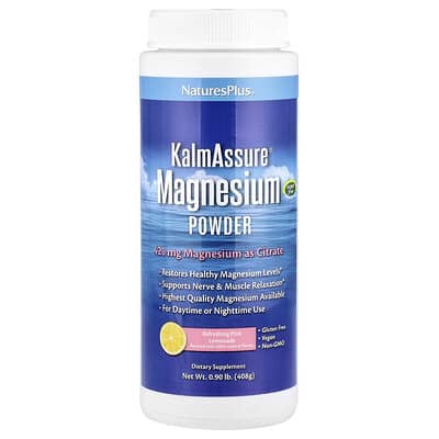 KalmAssure®, Magnesium Citrate, Pink Lemonade, 0.9 lb (408 g)