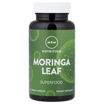 Листья моринги, 60 веганских капсул (600 mg на капсулу)