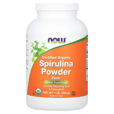 Certified Organic Spirulina Powder, 1 lb (454 g)