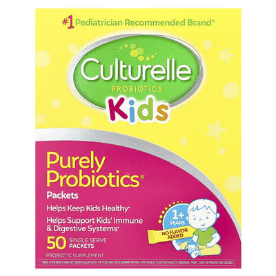 Детские пробиотики Purely Probiotics®, 1+ Years, 50 Single Serve Packets, 0.05 oz (1.5 g) Each