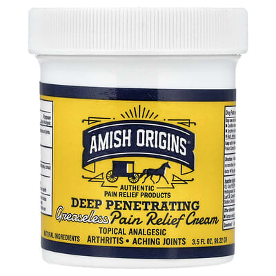 Greaseless Pain Relief Cream, 3.5 fl oz (99.22 g)