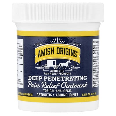 Authentic Deep Penetrating, Pain Relief Ointment, 3.5 fl oz (99.22 g)