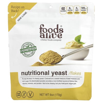 Пищевые дрожжи, 6 oz (170 g)