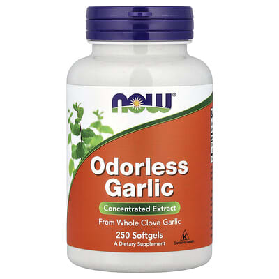 Odorless Garlic, 250 Softgels (25 mg per Softgel)