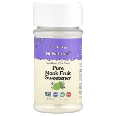 Натуральный подсластитель из плодов монаха Pure Monk Fruit, 0.71 oz (20 g)