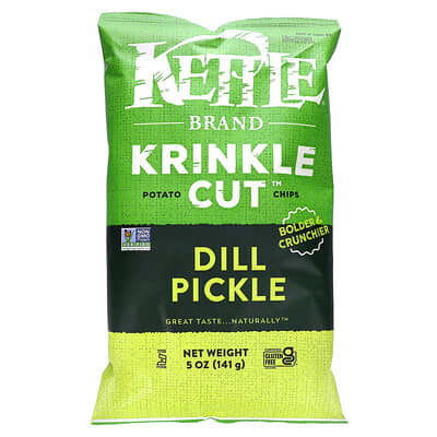 Krinkle Cut™ Potato Chips, Dill Pickle, 5 oz (141 g)