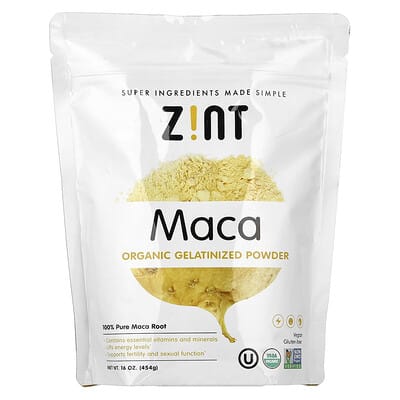 Organic Gelatinized Maca Powder, 16 oz (454 g)