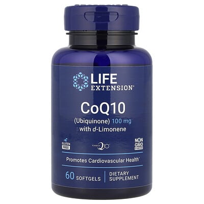 CoQ10 (Ubiquinone) with d-Limonene, 60 Softgels