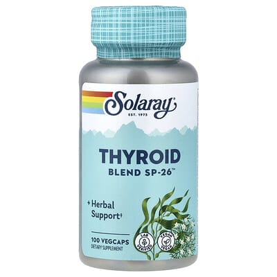 Solaray Thyroid Blend SP-26™, 100 вегетарианских капсул