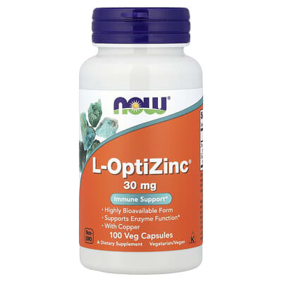 L-OptiZinc®, 100 веганских капсул