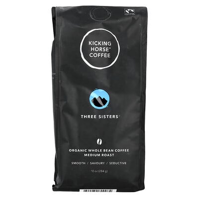 Three Sisters®, Organic Whole Bean Coffee, Medium Roast, 10 oz (284 g)