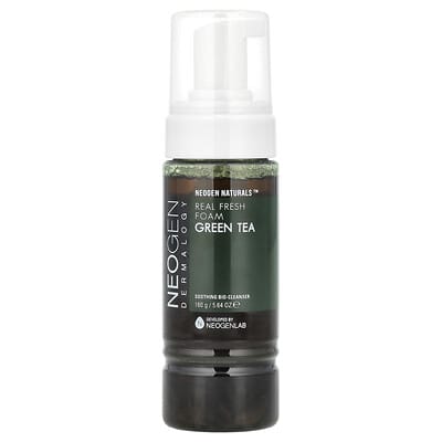 Real Fresh Foam, Green Tea, 5.64 oz (160 g)
