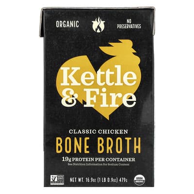 Bone Broth, Classic Chicken, 16.9 oz (479 g)