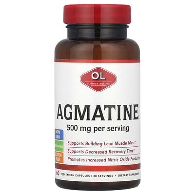 Agmatine Sulfate, 60 Capsules (250 mg per Capsule)