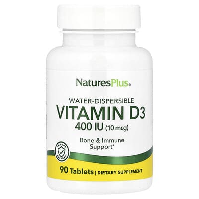Water-Dispersible Vitamin D3, 10 mcg (400 IU), 90 Tablets