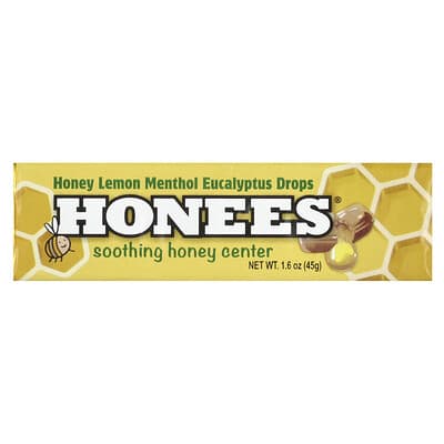Honey Lemon Menthol Eucalyptus Drops , 1.6 oz (45 g)