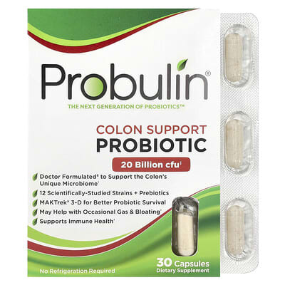 Colon Support Probiotic, 30 Capsules