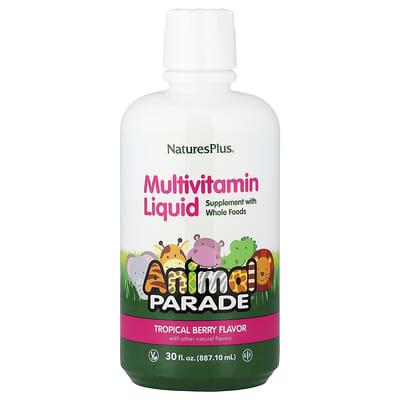 Animal Parade®, Multivitamin Liquid, Tropical Berry, 30 fl oz (887.1 ml)