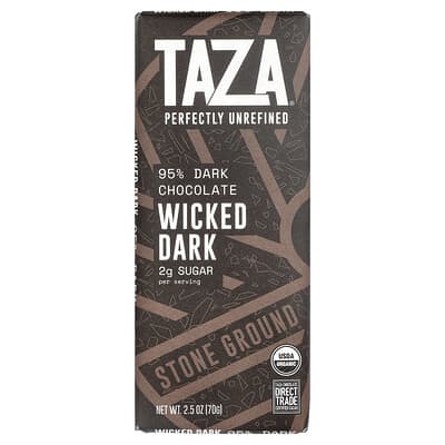 95% Dark Chocolate, Wicked Dark, 2.5 oz (70 g)