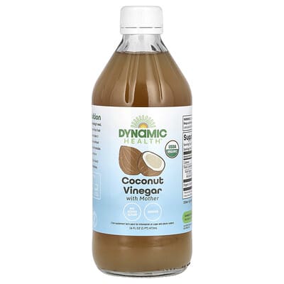 Кокосовый уксус с матерью, 16 fl oz (473 ml)