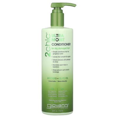 2chic®, ультраувлажняющий кондиционер для сухих поврежденных волос, Avocado + Olive Oil, 24 fl oz (710 ml)