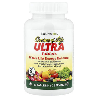 Source Of Life®, Ultra Whole Life Energy Enhancer, 180 Tablets
