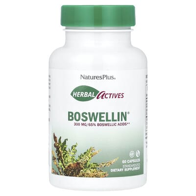 NaturesPlus Herbal Actives, Boswellin®, 300 mg, 60 капсул
