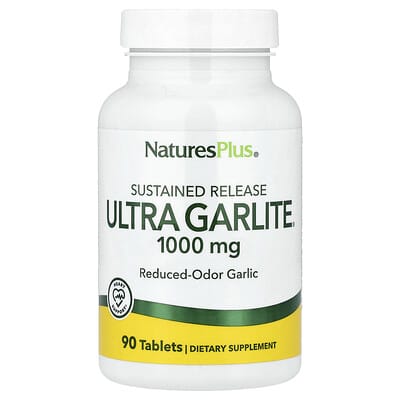 NaturesPlus Sustained Release Ultra Garlite®, 1,000 mg, 90 таблеток