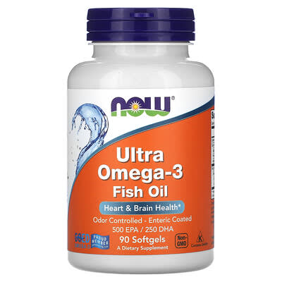 Ultra Omega-3 рыбий жир, 90 мягких капсул