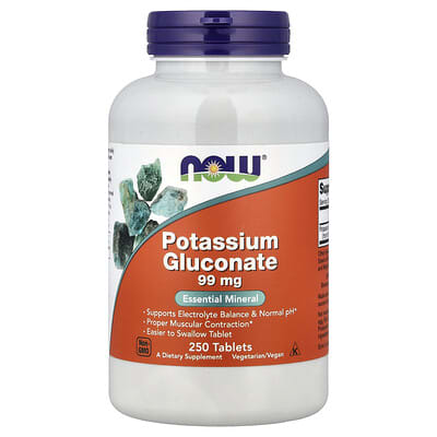 Potassium Gluconate, 99 mg, 250 Tablets