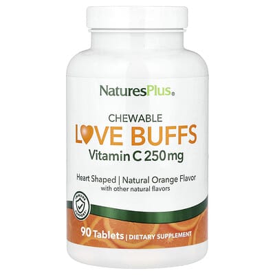 Chewable Love Buffs, Vitamin C, Natural Orange, 90 таблеток