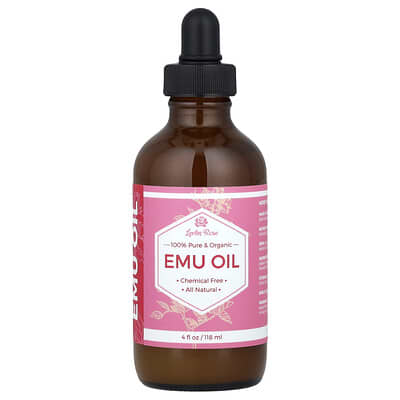 100% чистое органическое масло эму, 4 fl oz (118 ml)