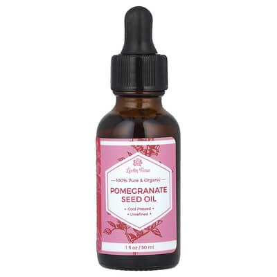 100% Pure & Organic, Pomegranate Seed Oil, 1 fl oz (30 ml)