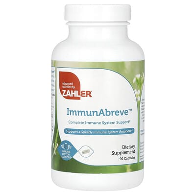 Zahler ImmunAbreve, Complete Immune System Support, 90 капсул
