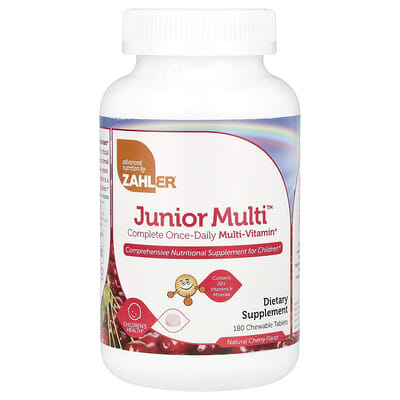 Junior Multi™, комплексный мультивитаминный комплекс, Natural Cherry, 180 жевательных таблеток