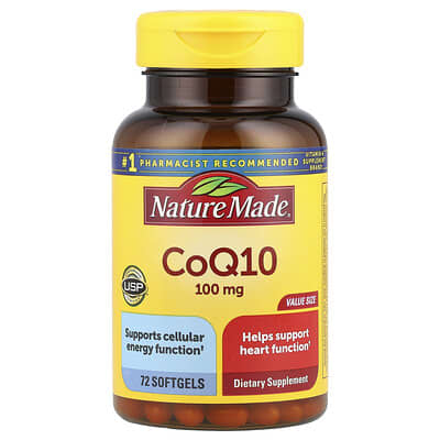 CoQ10, 100 mg, 72 Softgels