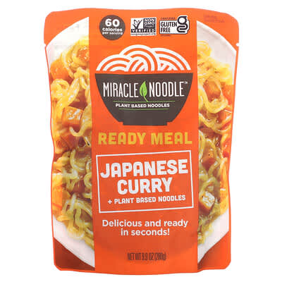Miracle Noodle готовое блюдо, японское карри + растительная лапша, 9.9 oz (280 g)