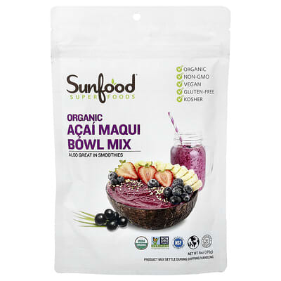Superfoods, Organic Acai Maqui Bowl Mix, 6 oz (170 g)