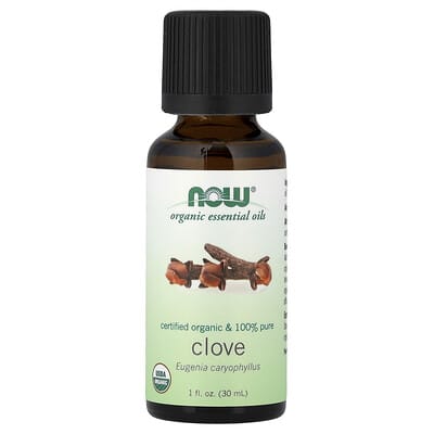 Organic Essential Oils, Clove, 1 fl oz (30 ml)
