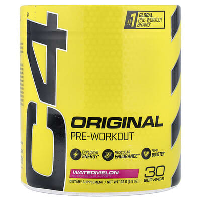 Предтренировочный комплекс C4® Original, Watermelon, 5.9 oz (168 g)