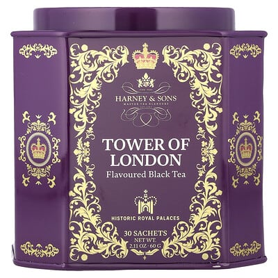 Black Tea, Tower of London, 30 Sachets, 2.11 oz (60 g)