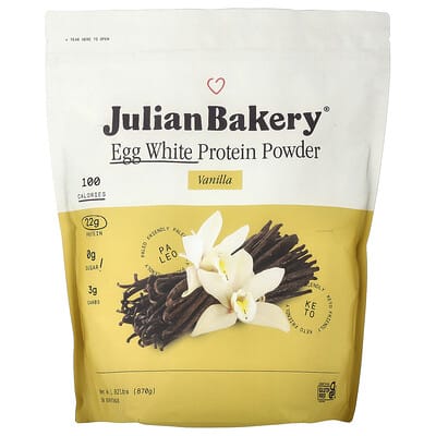 Egg White Protein Powder, Vanilla, 1.92 lbs (870 g)
