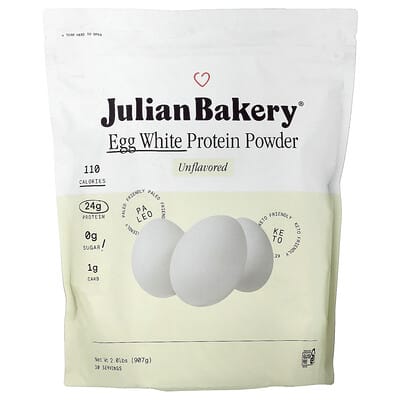 Egg White Protein Powder, Unflavored, 2.01 lbs (907 g)