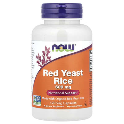 Red Yeast Rice, 600 mg, 120 Veg Capsules